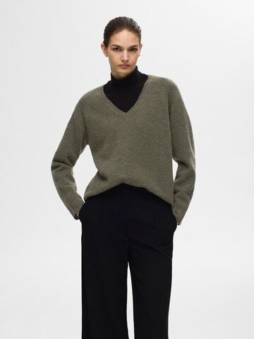 SELECTED FEMME - Jersey 'Lulu' en verde: frente
