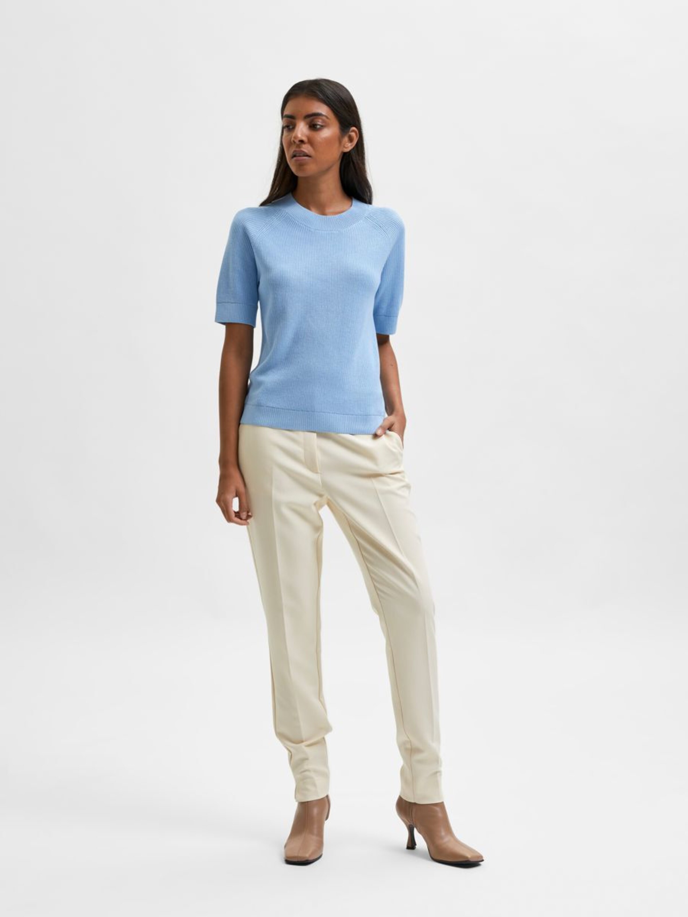Frauen Große Größen SELECTED FEMME Pullover in Blau - IQ16724 Frauen Große Größen SELECTED FEMME Pullover in Blau - IQ16724