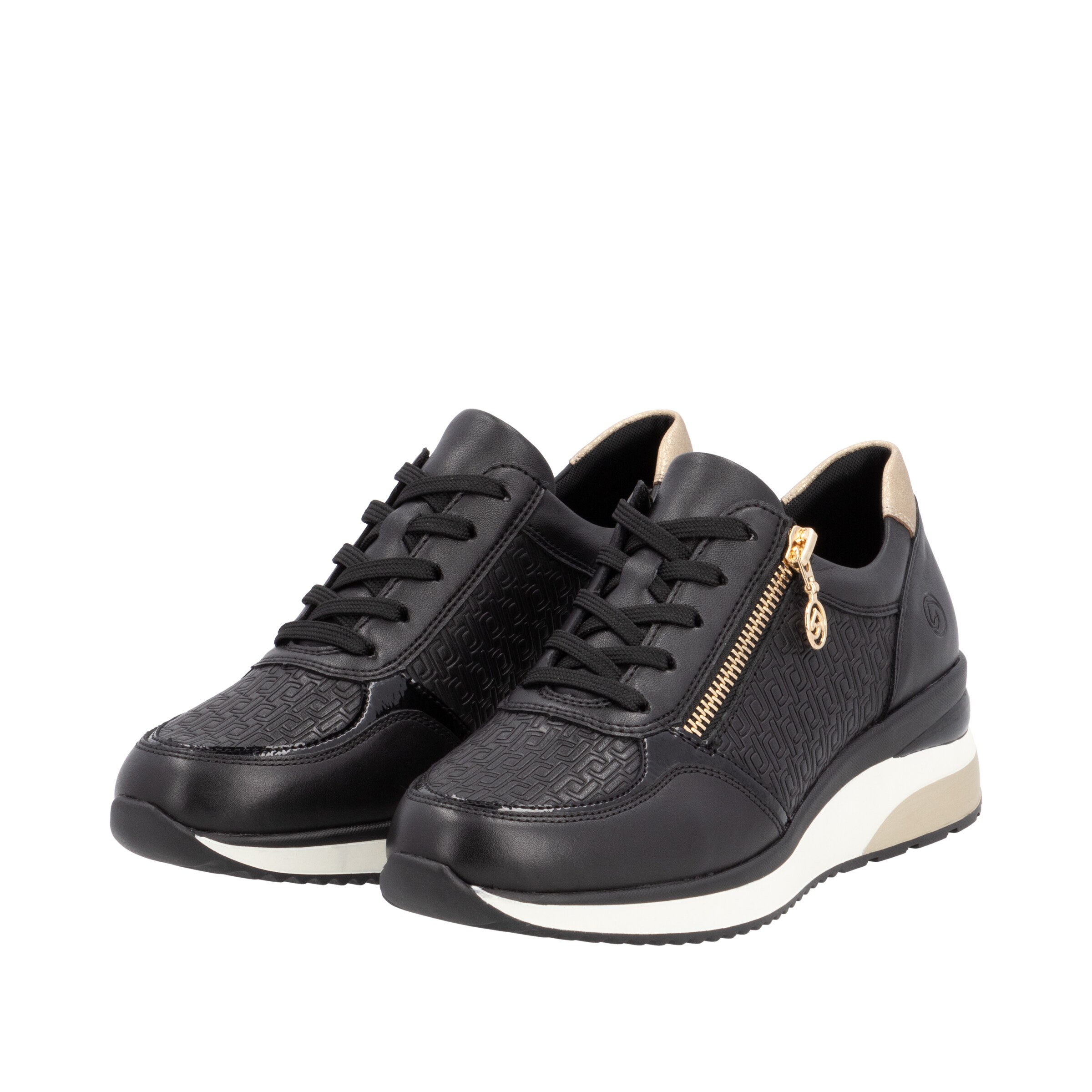 Baskets basses 'D2417' REMONTE en noir
