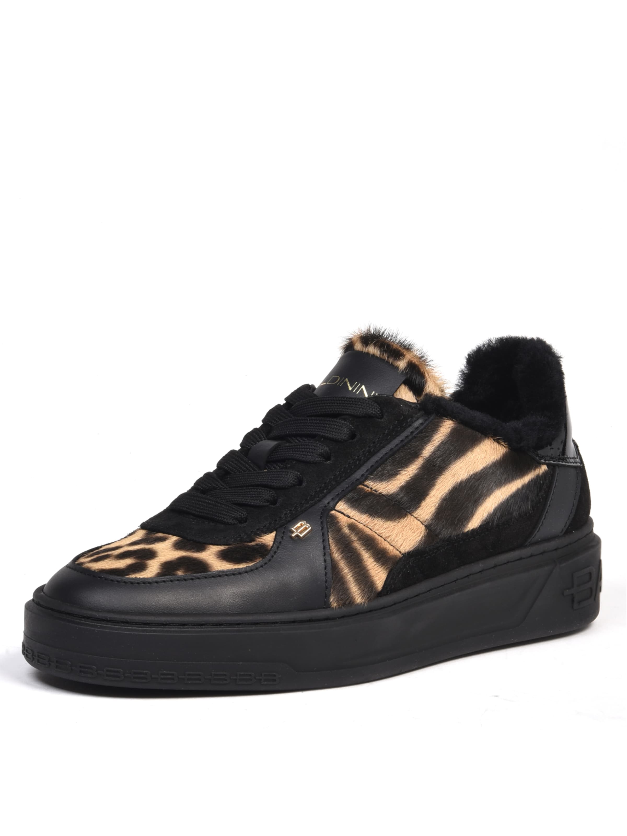 BALDININI Sneakers laag in Zwart: voorkant