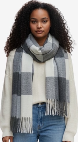 Kumixi Scarf 'Fransen' in Grey: front