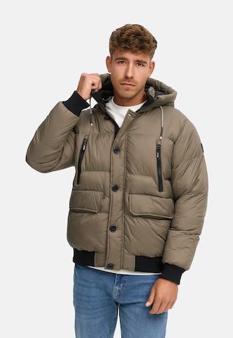 INDICODE JEANS Winterjas 'Paulix' in Bruin