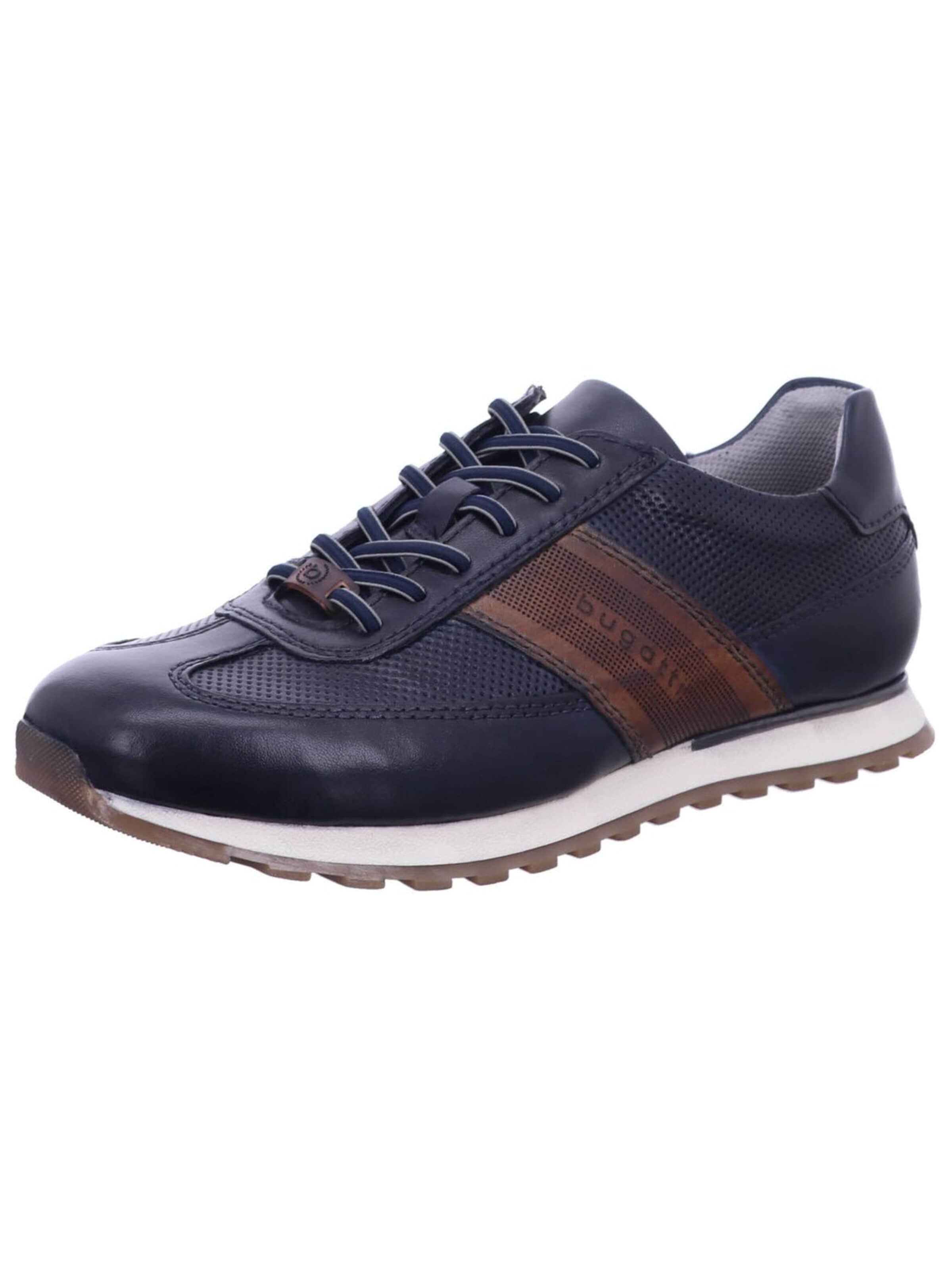 bugatti Sneaker low 'Klassischer Schnürschuh Herren 331 ARX014100 4100 Echtleder in blau'‌‌‌‌‌‌‌ in Blau: Vorderseite