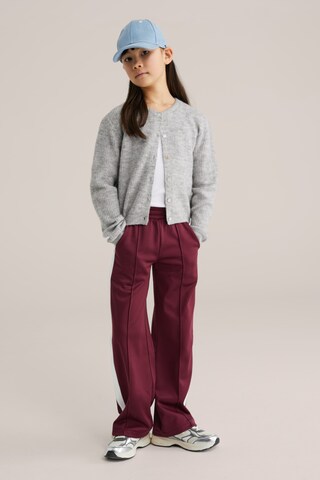 Wide Leg Pantalon WE Fashion en rouge