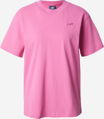 new balance Koszulka w kolorze różowy: przód