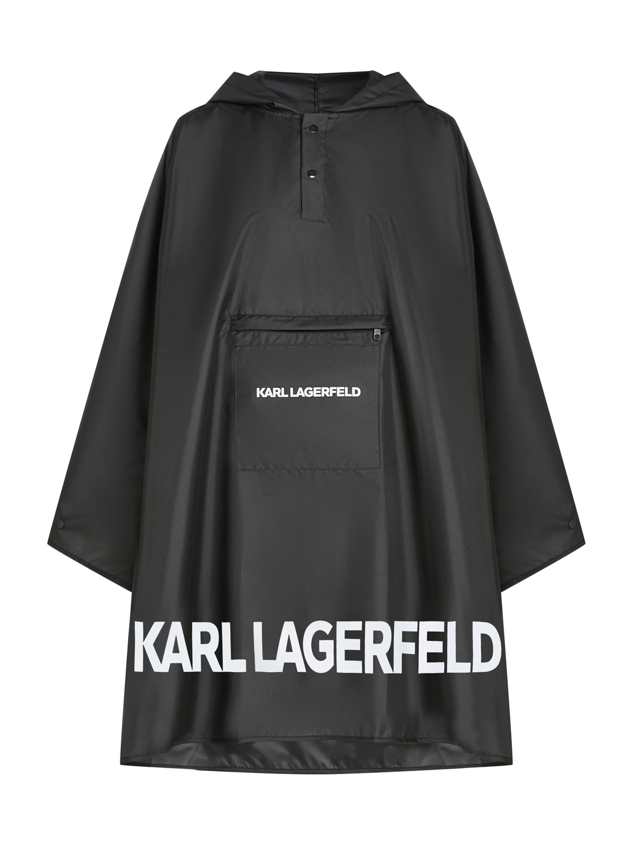 Karl Lagerfeld Функционално яке 'Essential' в черно: отпред