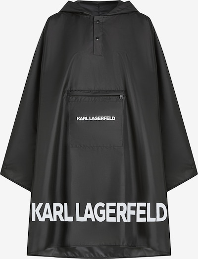 Karl Lagerfeld Tehnička jakna 'Essential' u crna / vuneno bijela, Pregled proizvoda