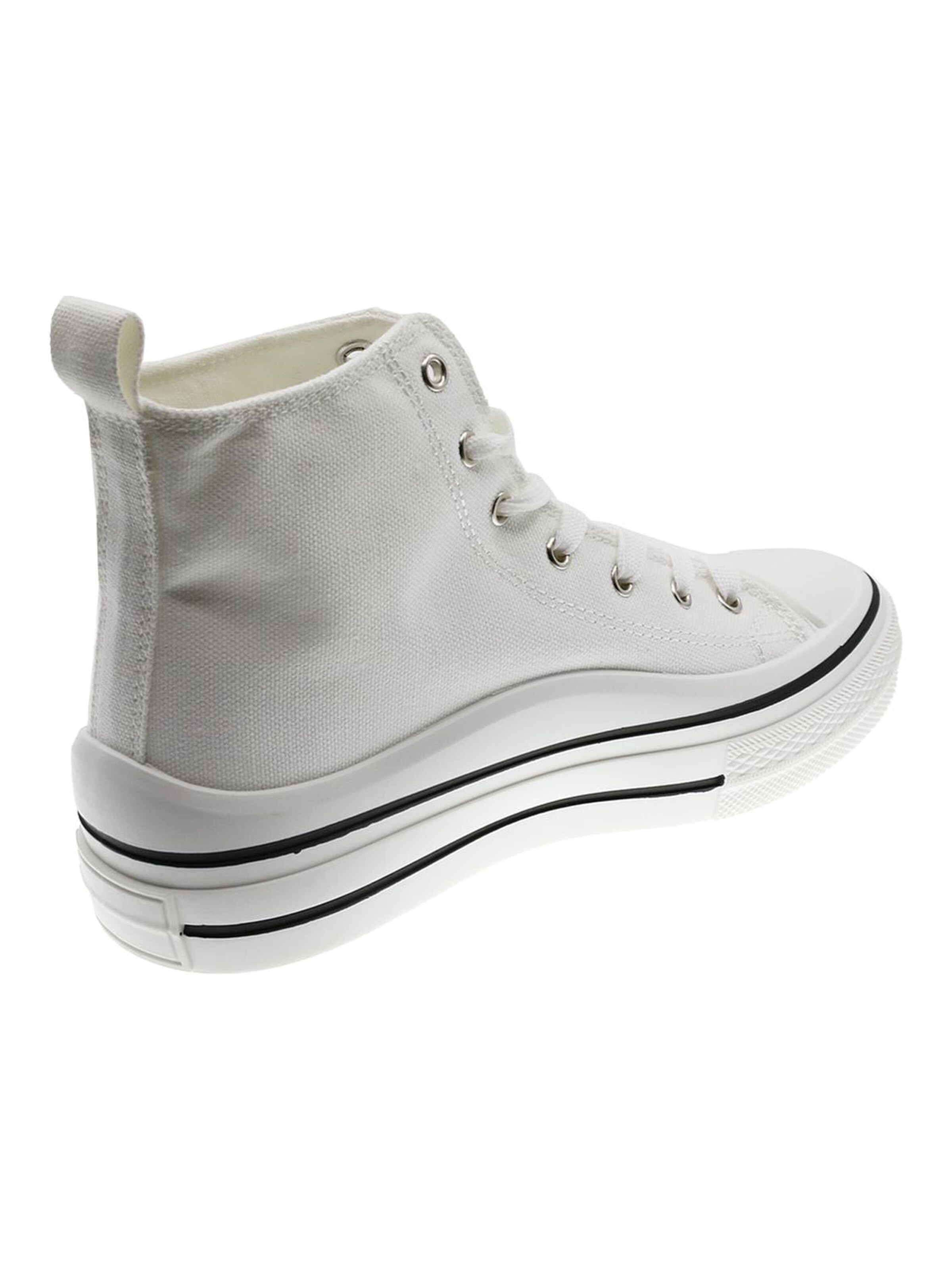 Beppi Sneakers 'Canvas Boot' i hvid