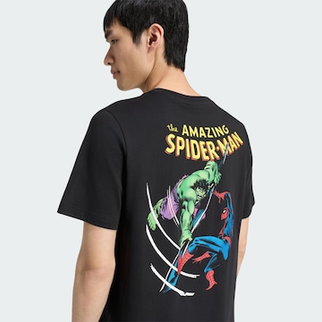 ADIDAS SPORTSWEAR Performance shirt 'Adidas x Marve Spider-Man' in Black