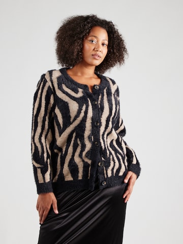 Vero Moda Curve - Cárdigan 'VMCValentina' en negro: frente