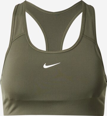 NIKE Bustier Sports-BH i grøn: forside