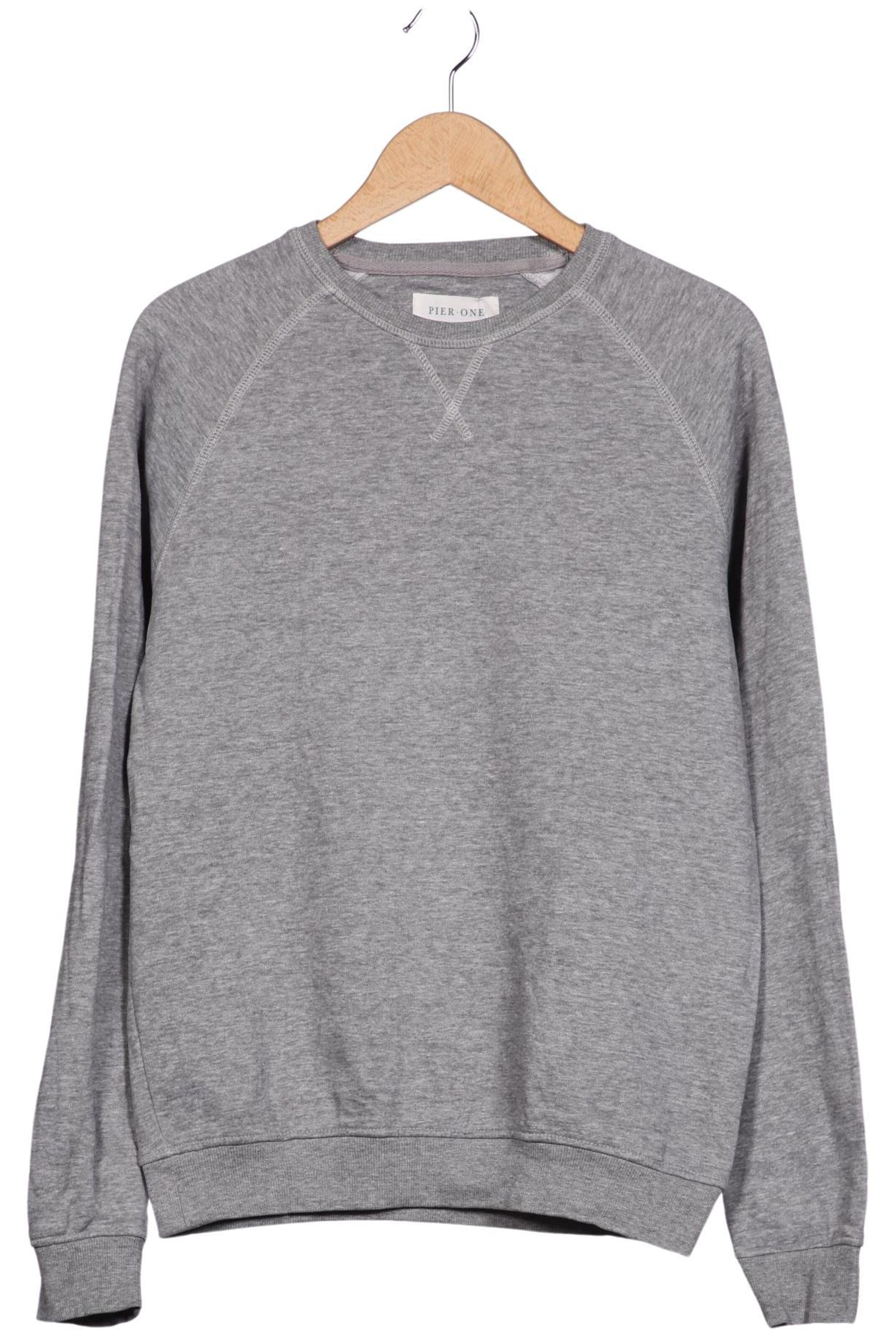 Pier One Sweatshirt & Zip-Up Hoodie in S in Grey: front