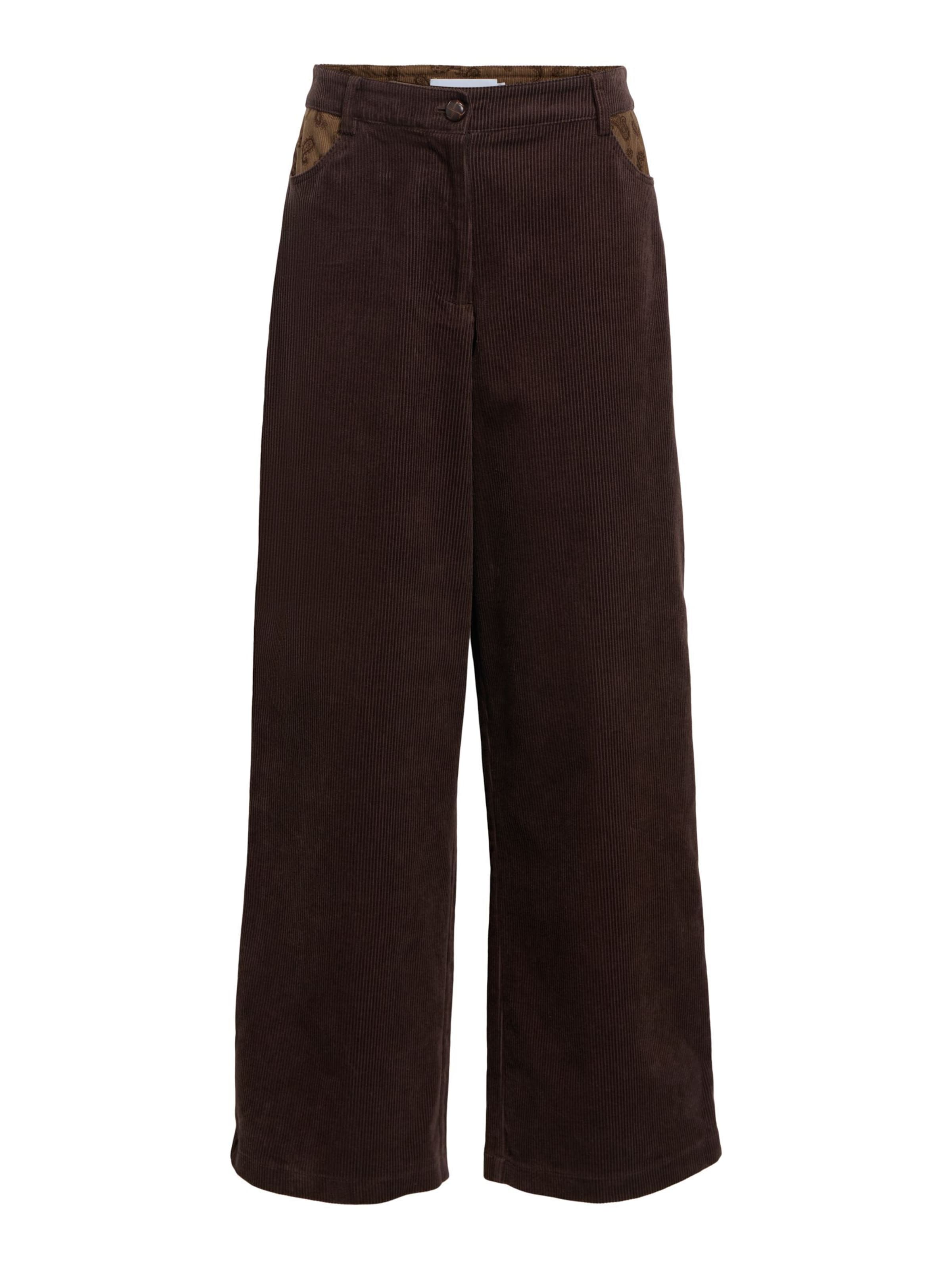 regular Pantaloni di OBJECT in marrone: frontale