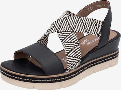 REMONTE Sandale in schwarz / weiß, Produktansicht