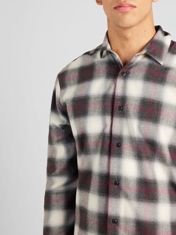 TOPMAN Regular fit Button Up Shirt in Grey