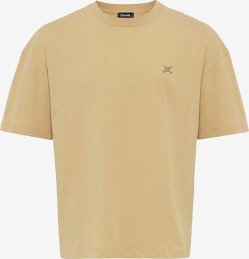 T-Shirt Cool Hill en beige : devant