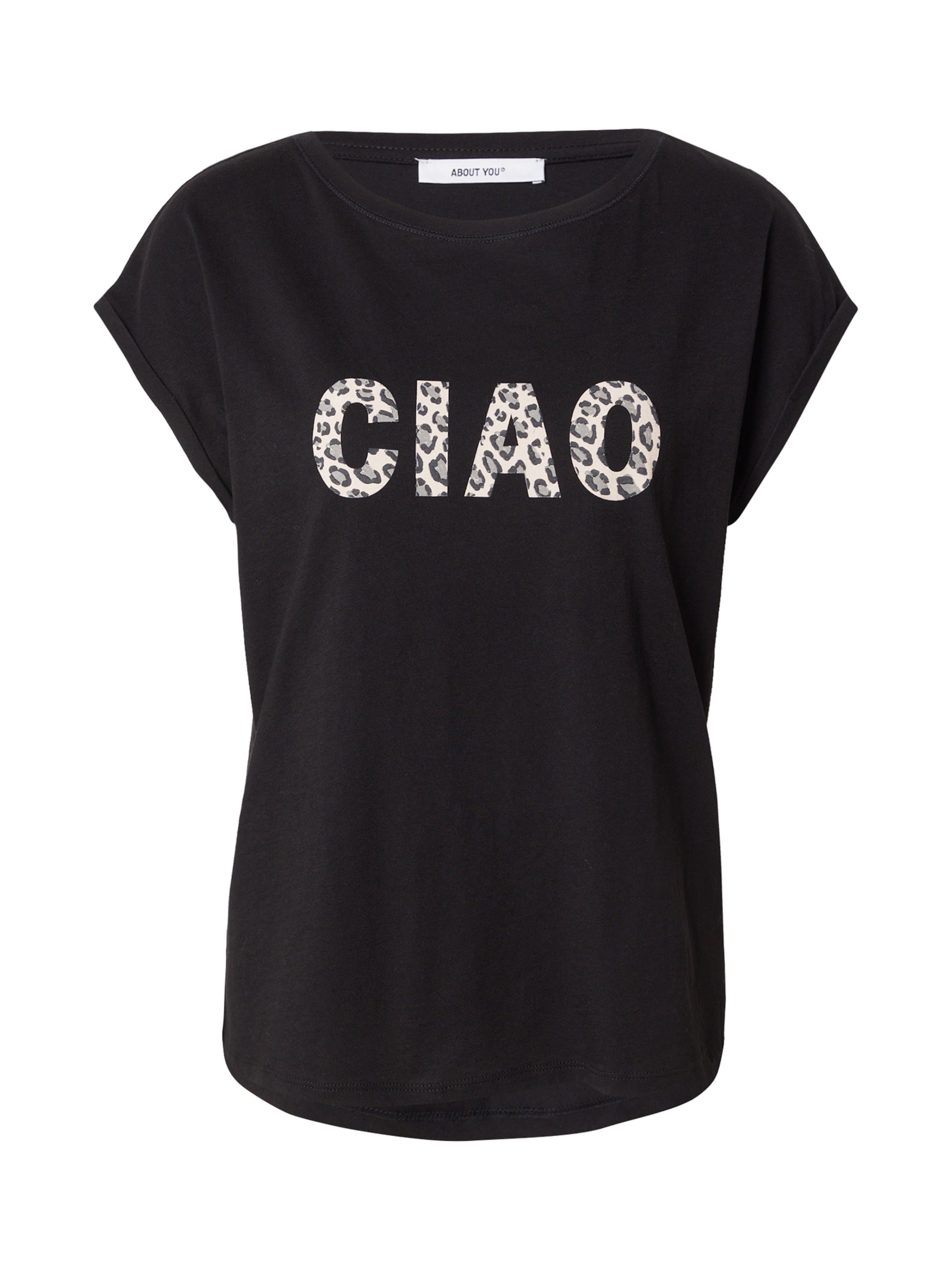 ABOUT YOU Tričko 'Fanny' - Čierna: predná strana