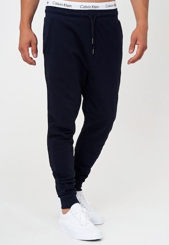 INDICODE JEANS Tapered Trousers 'Eberline' in Blue