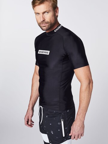 CHIEMSEE Regular fit Performance Shirt 'Awesome' in Black