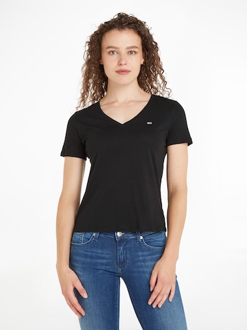 Tommy Jeans Μπλουζάκι σε μαύρο: μπροστά