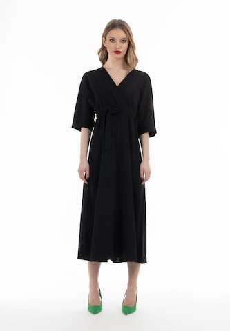 faina Dress in Black: front