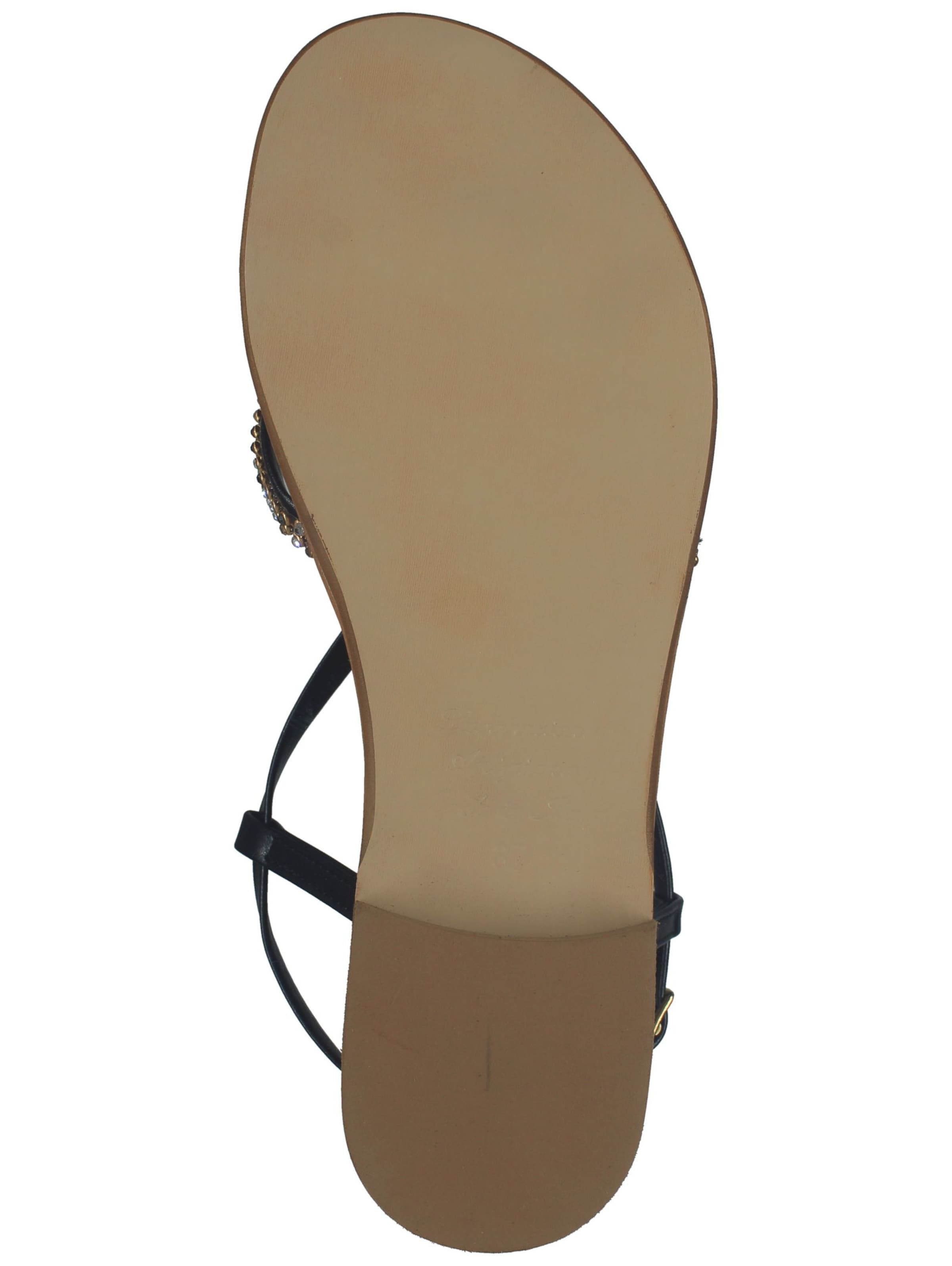 SCAPA Sandalen met riem in Zwart