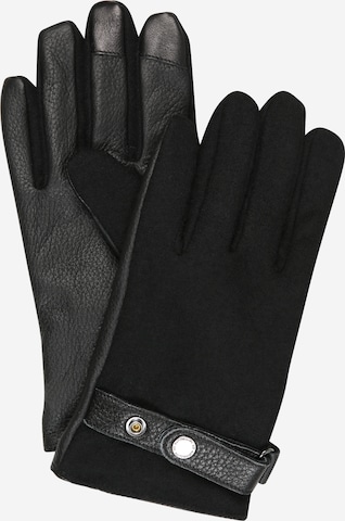 NN07 Full finger gloves 'Six' in Black: front