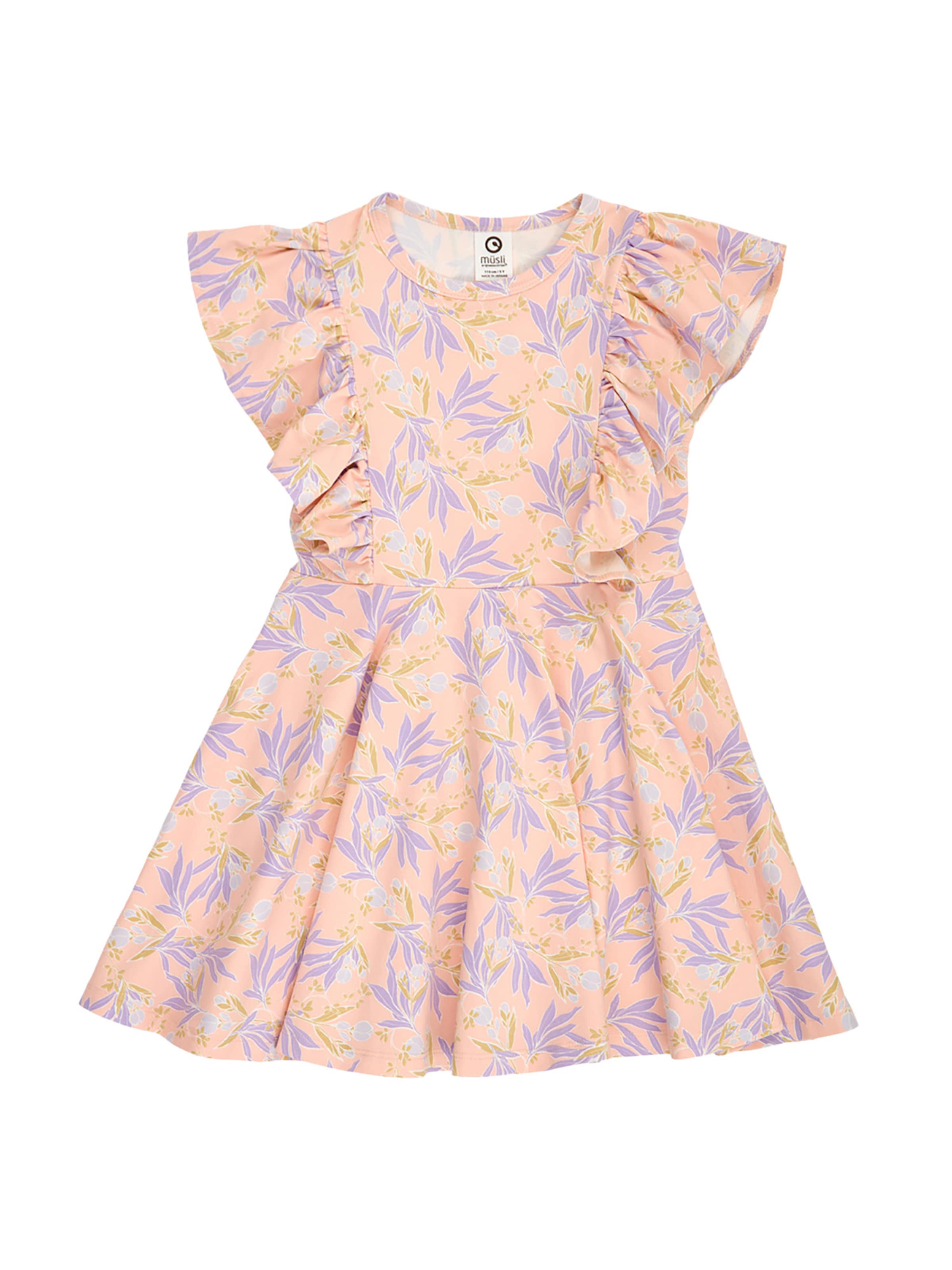 Müsli by GREEN COTTON Jurk in Roze: voorkant