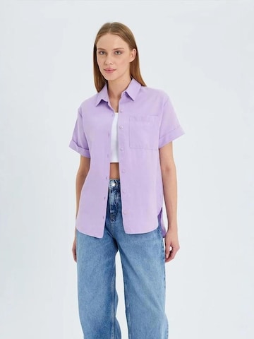 MixRay Blouse in Purple: front