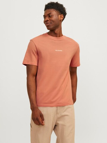 JACK & JONES - Camiseta 'Aruba Landscape' en naranja