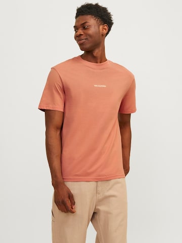 JACK & JONES T-Shirt 'Aruba Landscape' in Orange