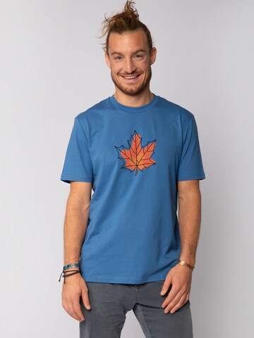 T-Shirt 'Herbst' Watapparel en bleu : devant
