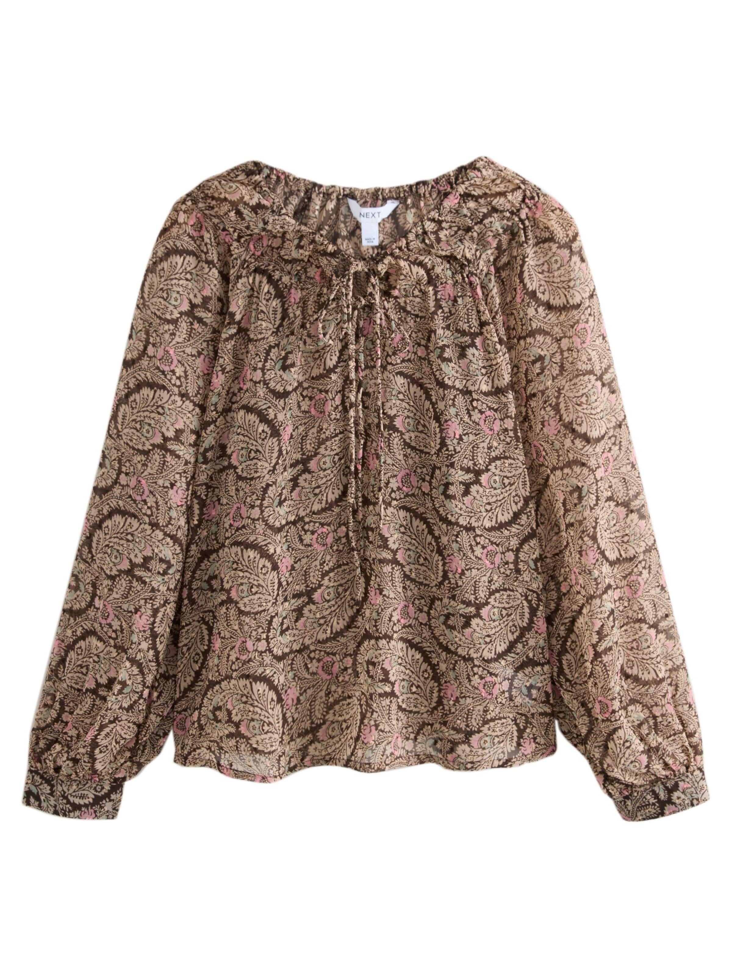 Next Bluse in Braun: Vorderseite