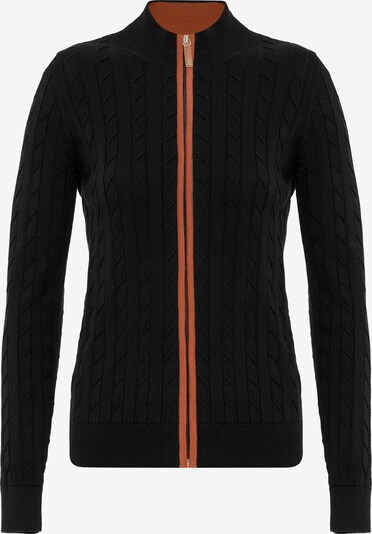 Giorgio di Mare Knit cardigan in Dark orange / Black, Item view