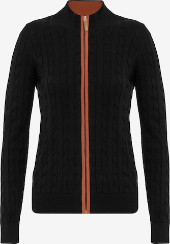 Giorgio di Mare Knit cardigan in Black: front