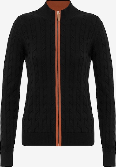 Giorgio di Mare Knit cardigan in Dark orange / Black, Item view