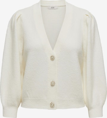 JDY Knit Cardigan in White: front