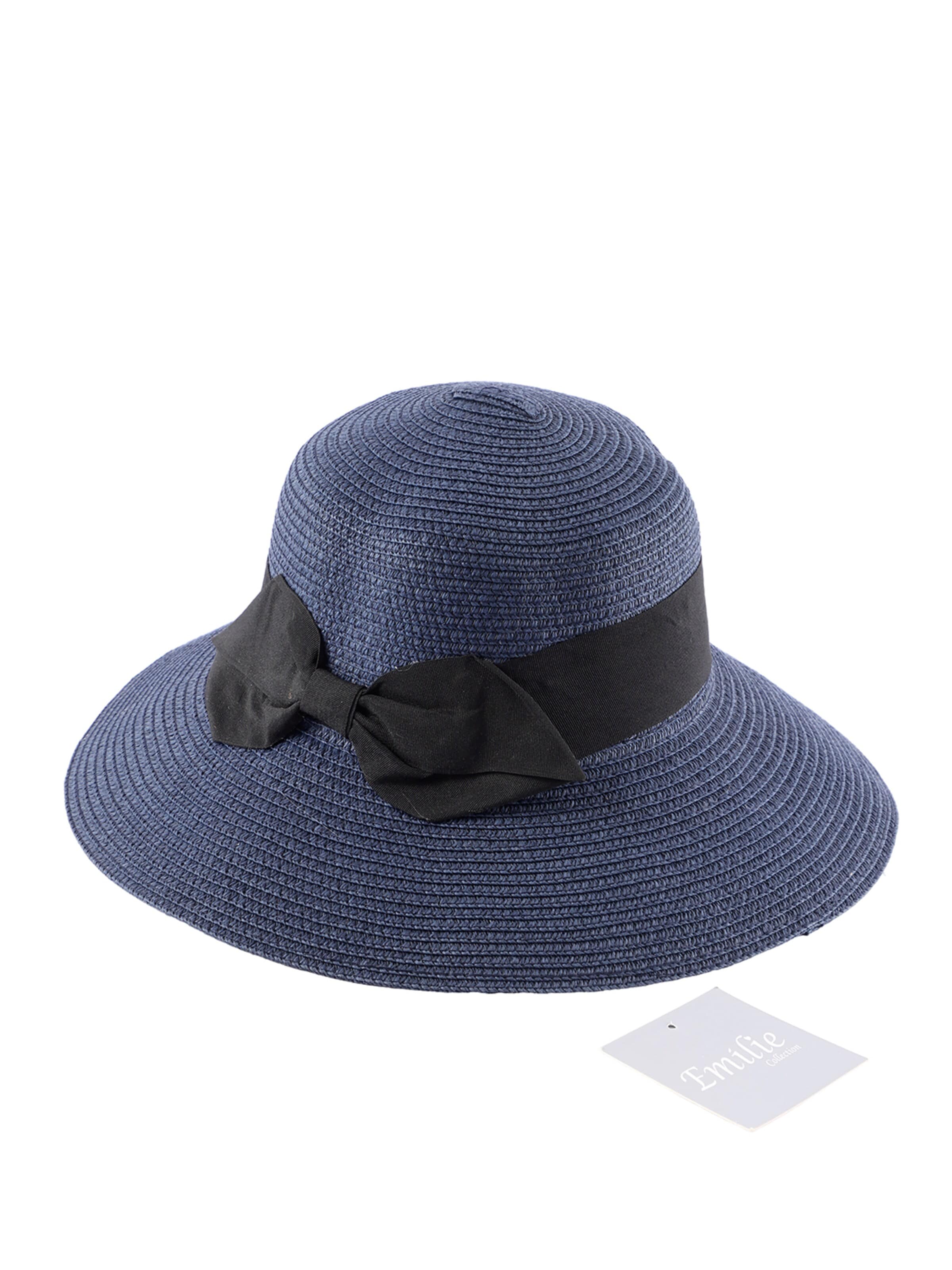 Emilie collection - Sombrero 'Hat with bow' en azul: frente