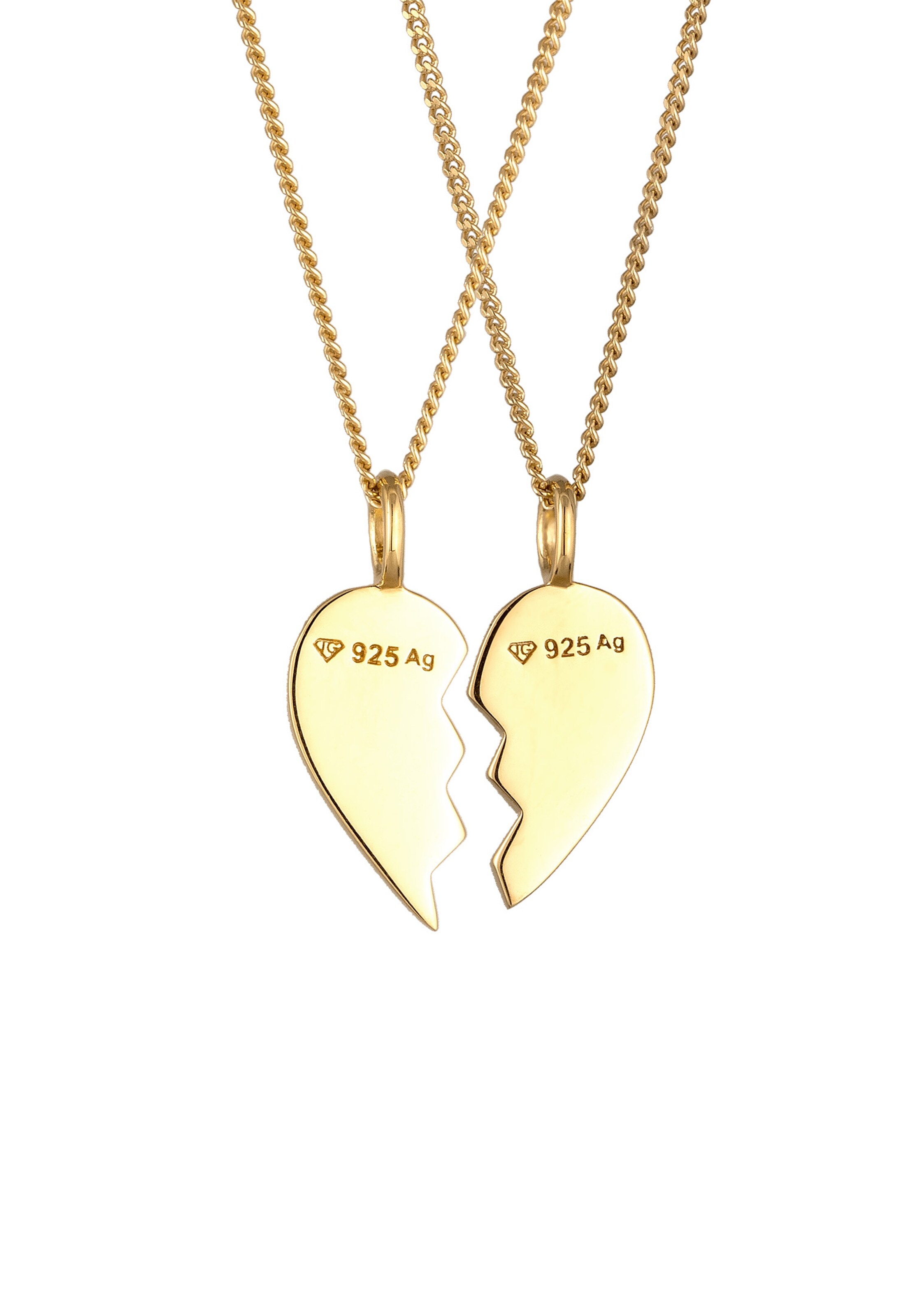 ELLI Jewelry set 'Herz' in Gold
