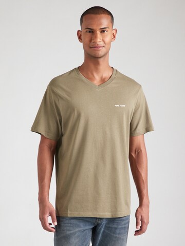 Tricou de la Pepe Jeans pe verde: față