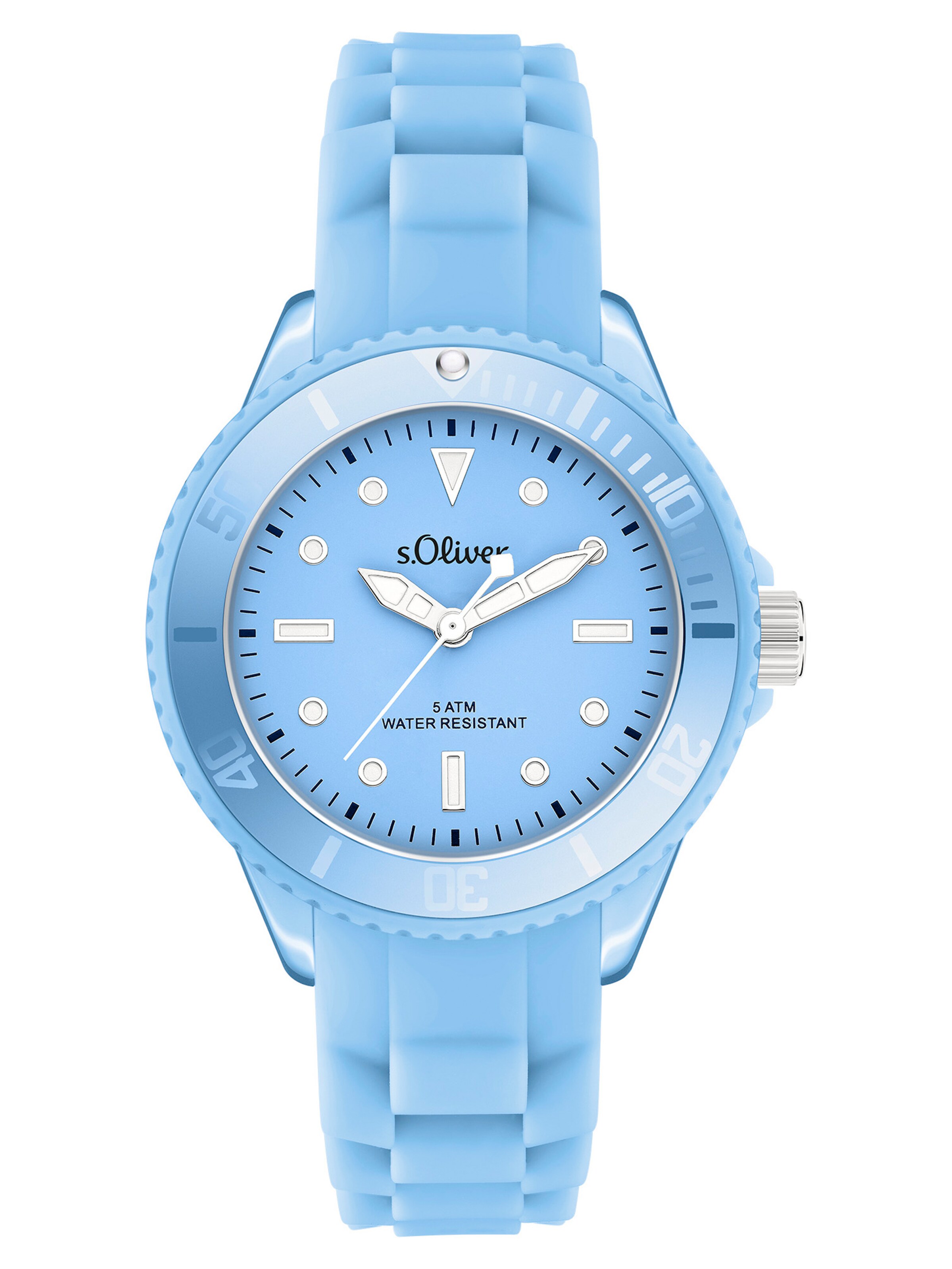 s.Oliver Analog Watch in Blue: front