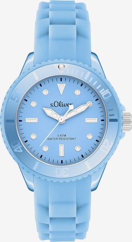 s.Oliver Analog Watch in Blue: front