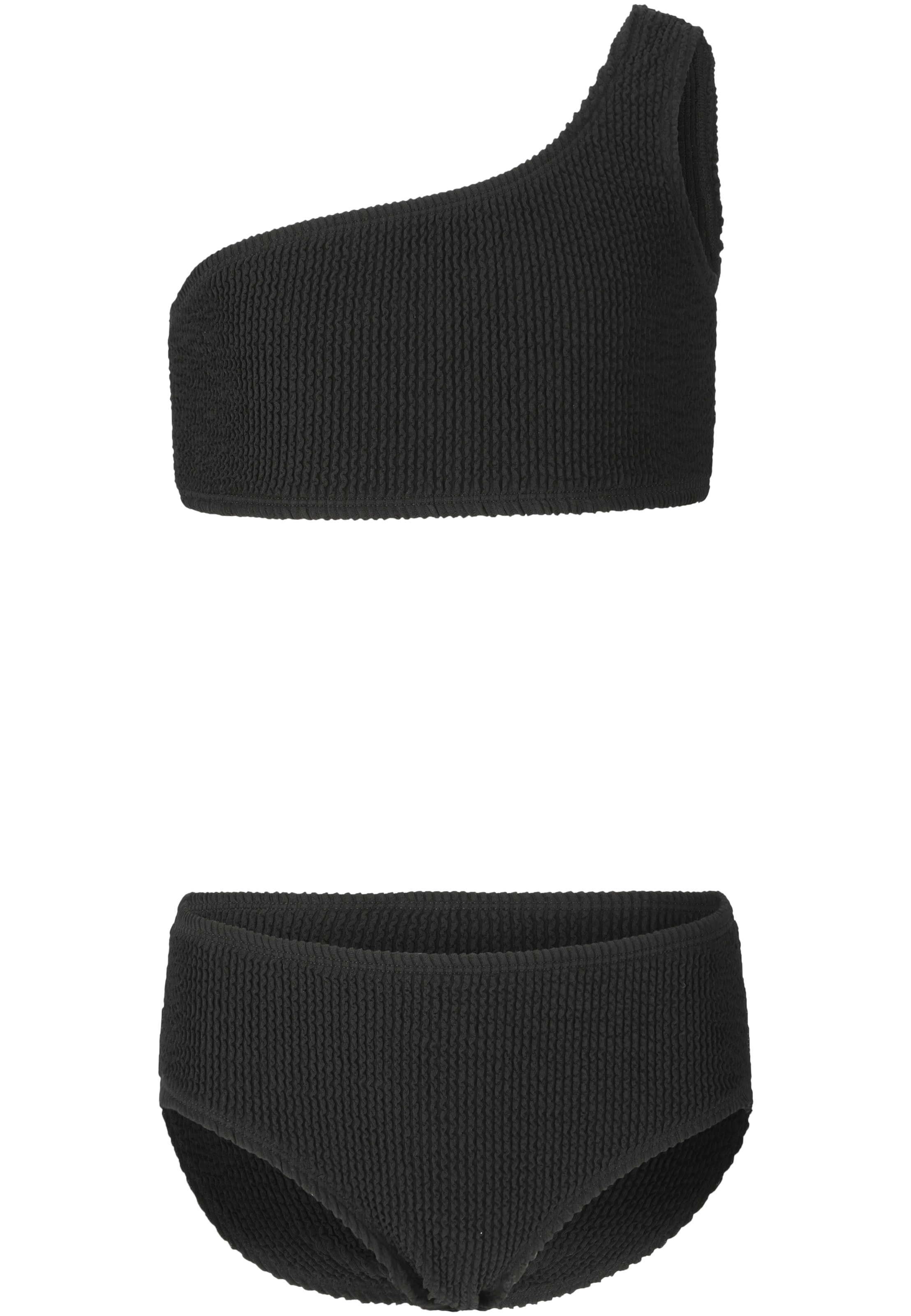 ZigZag Triangle Bikini 'Hillary' in Black: front