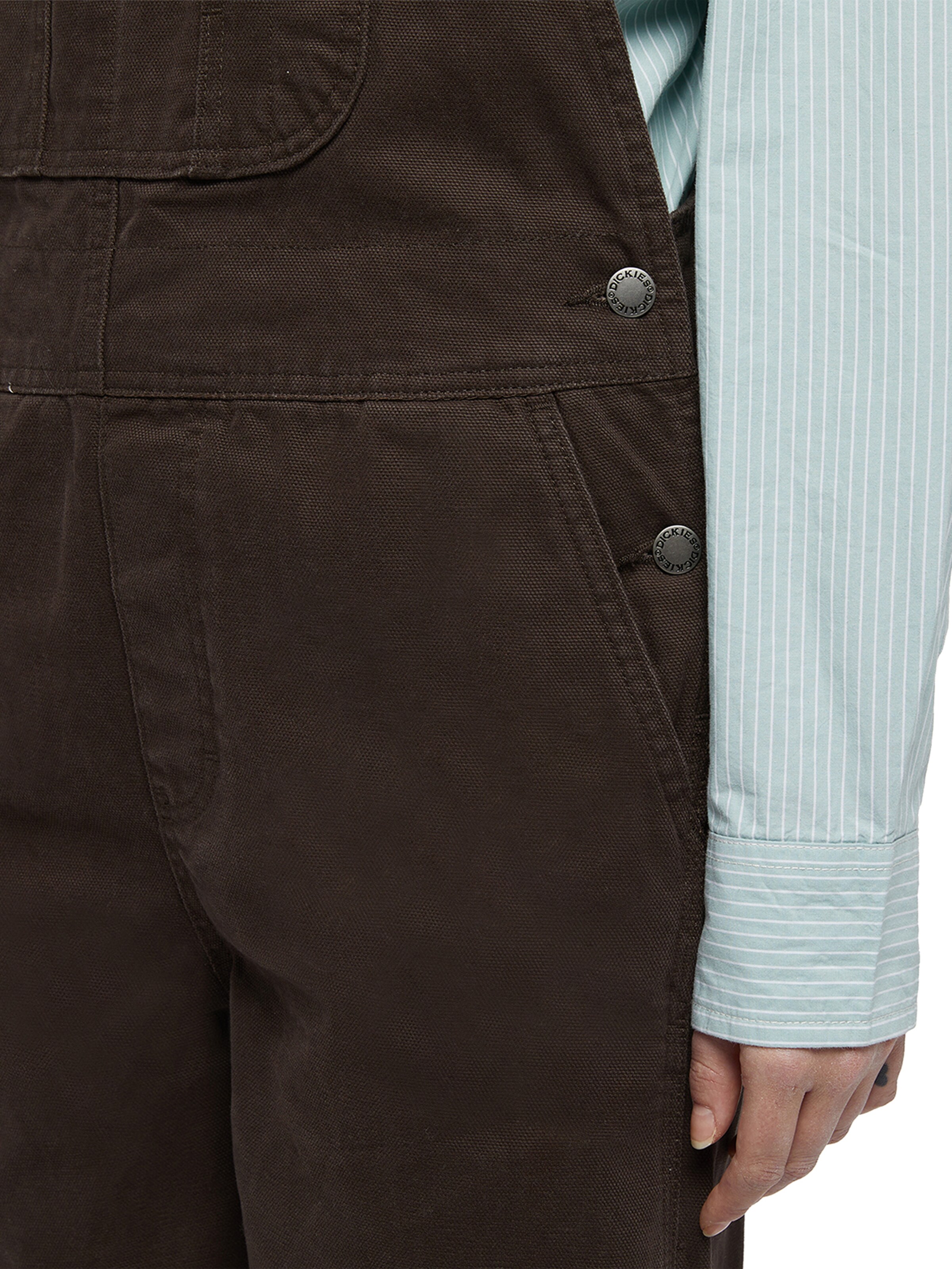 DICKIES Štandardný strih Nohavice na traky - Hnedá