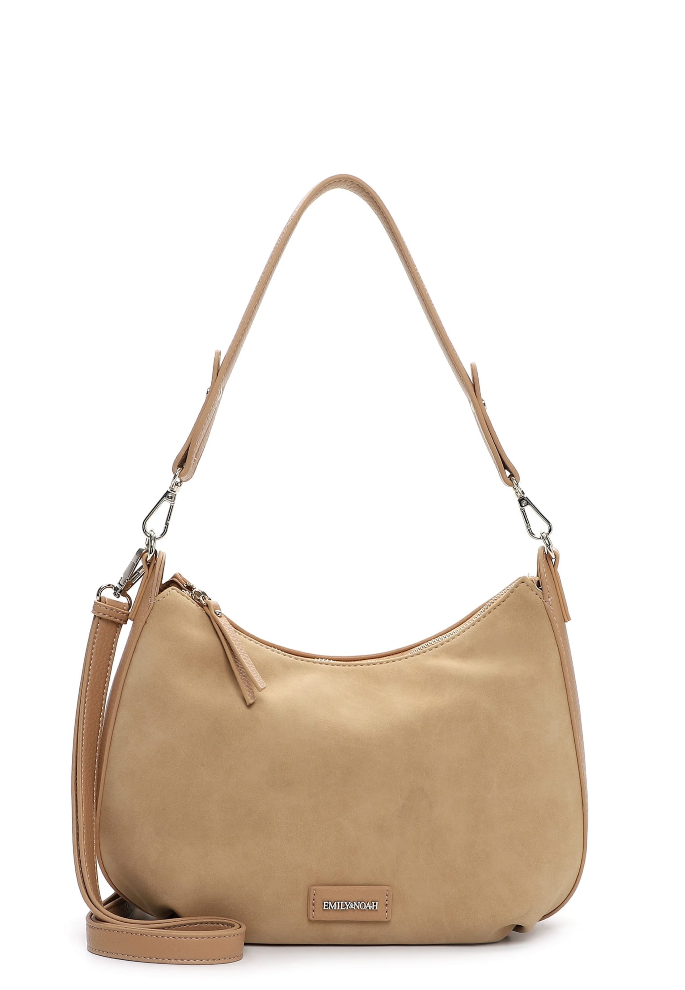 Borsa a spalla 'Jeanna' di Emily & Noah in beige: frontale