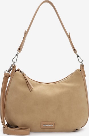 Borsa a spalla 'Jeanna' di Emily & Noah in beige: frontale