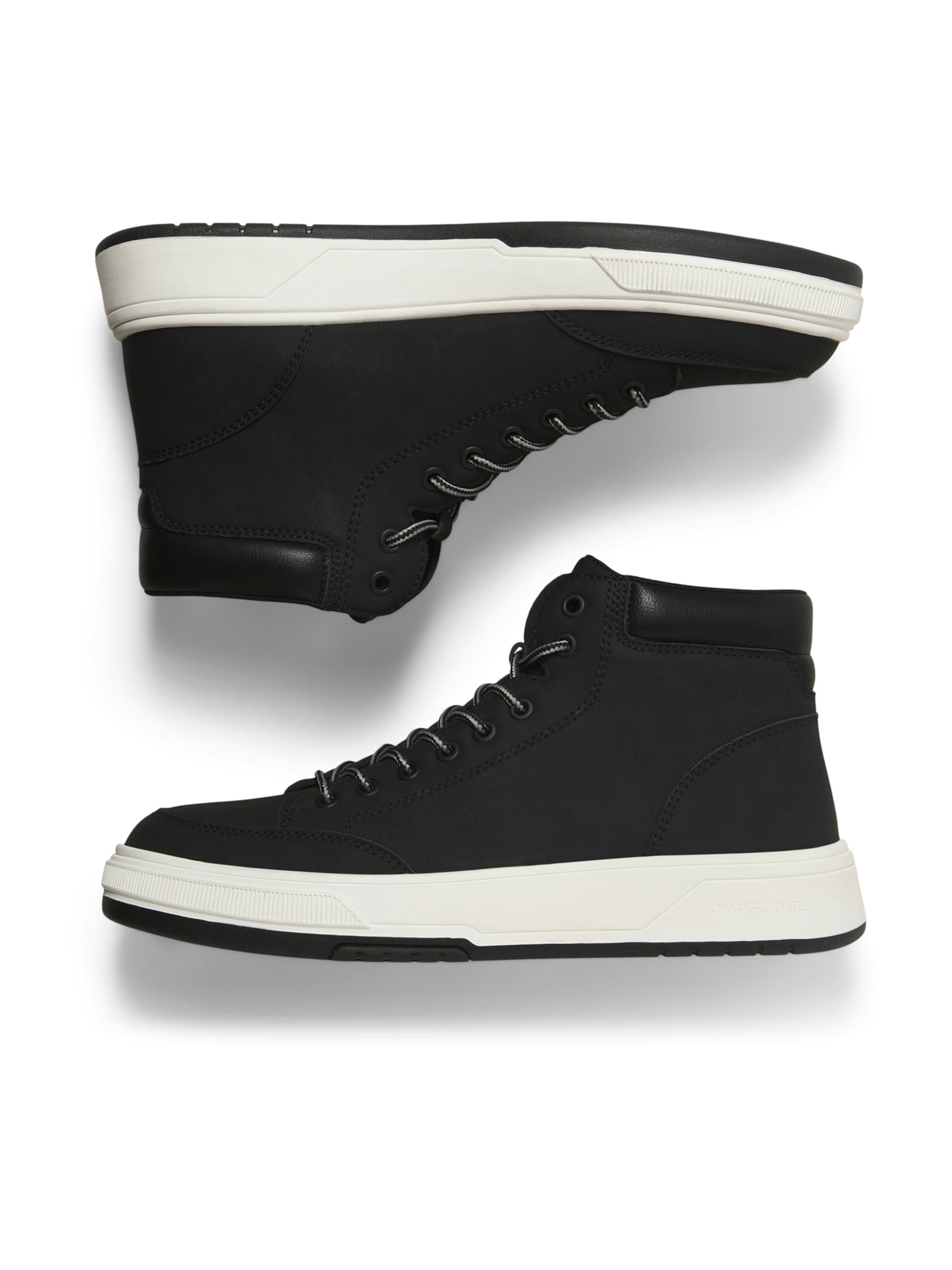 JACK & JONES Боти с връзки 'JFWEDMUND' в сиво