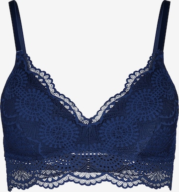 Skiny Triangel BH in Blauw: voorkant