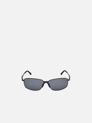 TIMBERLAND Zonnebril 'Timberland TB00041 Matte black 61/14/145 MAN Sunglasses' in Zwart: voorkant