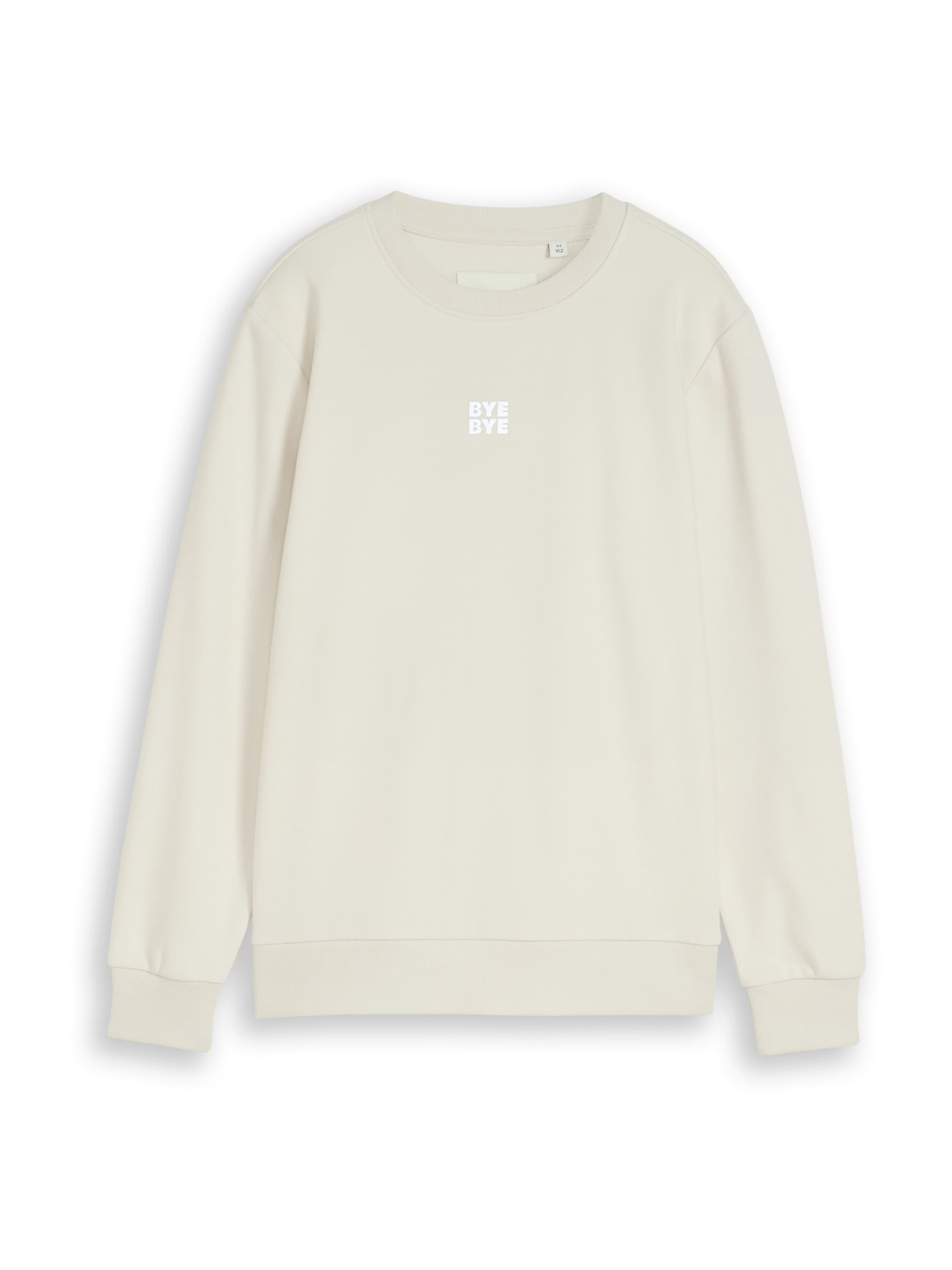 TOM TAILOR Sweatshirt in weiß / naturweiß, Produktansicht